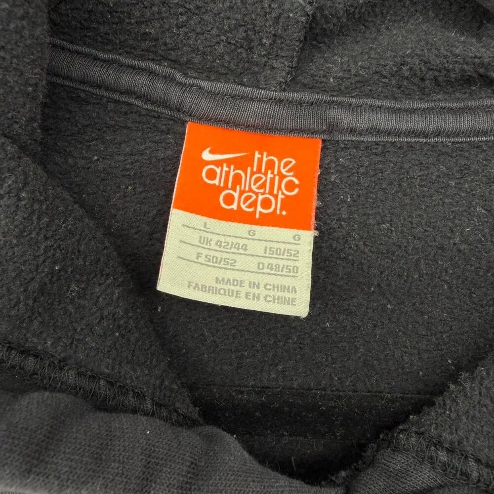 Nike Athletic Dept Hoodie Large Black Pullover Sweatshirt Vintage Style Logo - Picture 2 of 6